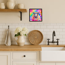 Load image into Gallery viewer, Hippie Animal Sheep Framed Metal Print