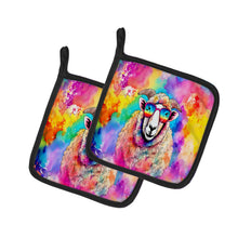 Load image into Gallery viewer, Hippie Animal Sheep Pot Holders - Set of 2 Decorative Kitchen Helpers | Made in the USA