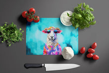 Load image into Gallery viewer, Hippie Animal Sheep Glass Cutting Boards – Durable, Decorative Kitchen Art