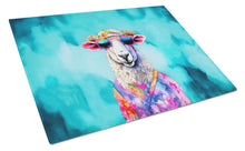 Load image into Gallery viewer, Hippie Animal Sheep Glass Cutting Boards – Durable, Decorative Kitchen Art