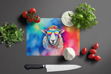 Load image into Gallery viewer, Hippie Animal Sheep Glass Cutting Boards – Durable, Decorative Kitchen Art
