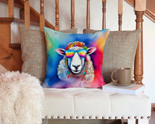 Load image into Gallery viewer, Hippie Animal Sheep Throw Pillow - 14x14 Decorative Pillow – Art for Your Home &amp; Patio
