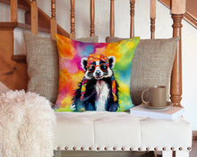 Load image into Gallery viewer, Hippie Animal Skunk Throw Pillow - 14x14 Decorative Pillow – Art for Your Home &amp; Patio