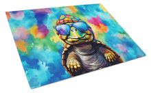 Load image into Gallery viewer, Hippie Animal Tortoise Turtle Glass Cutting Boards – Durable, Decorative Kitchen Art