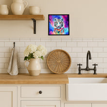Load image into Gallery viewer, Hippie Animal White Tiger Framed Metal Print