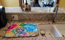 Load image into Gallery viewer, Hippie Animal White Tiger Dish Drying Mat
