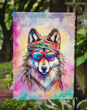 Load image into Gallery viewer, Wolf Garden Flag - Hippie Aniimals - Animal-Themed Yard Decor