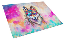 Load image into Gallery viewer, Hippie Animal Wolf Glass Cutting Boards – Durable, Decorative Kitchen Art
