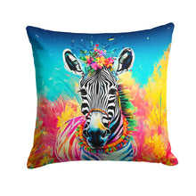 Load image into Gallery viewer, Hippie Animal Zebra Throw Pillow - 14x14 Decorative Pillow – Art for Your Home &amp; Patio