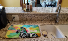 Load image into Gallery viewer, Hippie Animal Zebra Dish Drying Mat