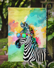 Load image into Gallery viewer, Zebra Garden Flag - Hippie Aniimals - Animal-Themed Yard Decor