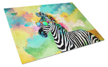 Load image into Gallery viewer, Hippie Animal Zebra Glass Cutting Boards – Durable, Decorative Kitchen Art