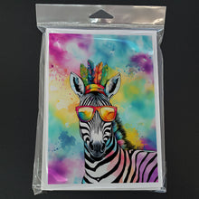 Load image into Gallery viewer, Hippie Animal Zebra Greeting Cards - Blank Note Cards – 8-Pack of Artist-Designed Cards with Envelopes