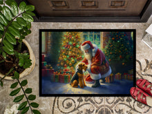 Load image into Gallery viewer, Airedale Terrier and Santa Claus Doormat
