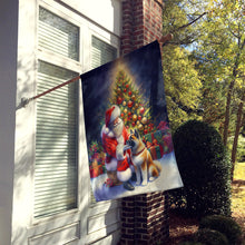 Load image into Gallery viewer, Akita and Santa Claus House Flag