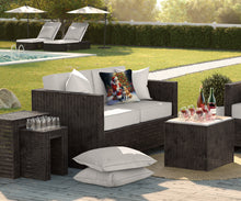 Load image into Gallery viewer, Akita and Santa Claus Throw Pillow