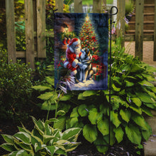 Load image into Gallery viewer, Alaskan Malamute with Santa Garden Flag – Christmas Dog Yard Decor
