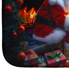 Load image into Gallery viewer, American Eskimo and Santa Claus Dish Drying Mat