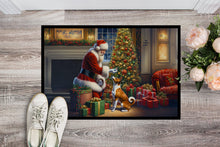 Load image into Gallery viewer, Basenji and Santa Claus Doormat-24x36 Indoor / Outdoor Rug | Made in USA