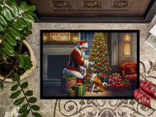 Load image into Gallery viewer, Basenji and Santa Claus Doormat