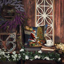 Load image into Gallery viewer, Basenji and Santa Claus Throw Pillow