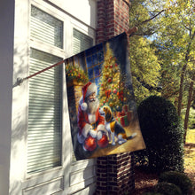 Load image into Gallery viewer, Beagle and Santa Claus House Flag