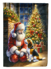 Load image into Gallery viewer, Beagle and Santa Claus House Flag
