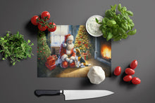 Load image into Gallery viewer, Beagle and Santa Claus Glass Cutting Boards – Durable, Decorative Kitchen Art