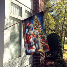 Load image into Gallery viewer, Bedlington Terrier and Santa Claus House Flag