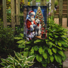 Load image into Gallery viewer, Bedlington Terrier with Santa Garden Flag – Christmas Dog Yard Decor