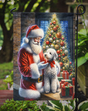 Load image into Gallery viewer, Bedlington Terrier with Santa Garden Flag – Christmas Dog Yard Decor
