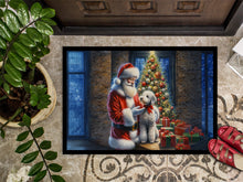 Load image into Gallery viewer, Bedlington Terrier and Santa Claus Doormat-24x36 Indoor / Outdoor Rug | Made in USA
