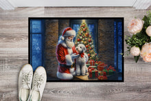 Load image into Gallery viewer, Bedlington Terrier and Santa Claus Doormat
