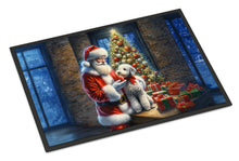 Load image into Gallery viewer, Bedlington Terrier and Santa Claus Doormat