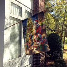 Load image into Gallery viewer, Belgian Malinois and Santa Claus House Flag