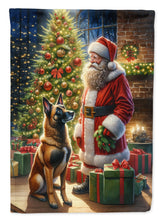 Load image into Gallery viewer, Belgian Malinois and Santa Claus House Flag