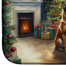 Load image into Gallery viewer, Belgian Malinois and Santa Claus Dish Drying Mat