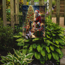 Load image into Gallery viewer, Belgian Malinois with Santa Garden Flag – Christmas Dog Yard Decor