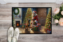 Load image into Gallery viewer, Belgian Malinois and Santa Claus Doormat