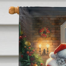 Load image into Gallery viewer, Belgian Sheepdog and Santa Claus House Flag