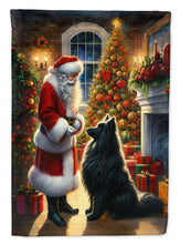 Load image into Gallery viewer, Belgian Sheepdog and Santa Claus House Flag