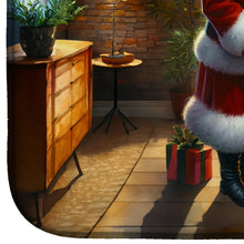 Load image into Gallery viewer, Belgian Sheepdog and Santa Claus Dish Drying Mat