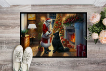 Load image into Gallery viewer, Belgian Sheepdog and Santa Claus Doormat