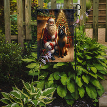 Load image into Gallery viewer, Belgian Tervuren with Santa Garden Flag – Christmas Dog Yard Decor