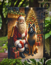 Load image into Gallery viewer, Belgian Tervuren with Santa Garden Flag – Christmas Dog Yard Decor