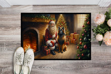 Load image into Gallery viewer, Belgian Tervuren and Santa Claus Doormat-24x36 Indoor / Outdoor Rug | Made in USA