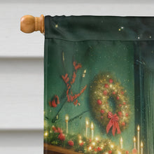 Load image into Gallery viewer, Bernese Mountain Dog and Santa Claus House Flag