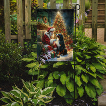 Load image into Gallery viewer, Bernese Mountain Dog with Santa Garden Flag – Christmas Dog Yard Decor