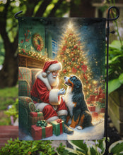Load image into Gallery viewer, Bernese Mountain Dog with Santa Garden Flag – Christmas Dog Yard Decor