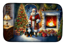 Load image into Gallery viewer, Bernese Mountain Dog and Santa Claus Dish Drying Mat
